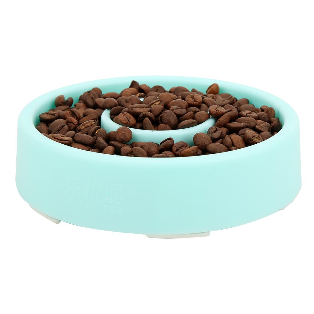 Plastové vynikající protiskluzové dno pro domácí mazlíčky proti udušení Potřeby pro pomalé krmení pro psy a kočky(Korálově růžová )