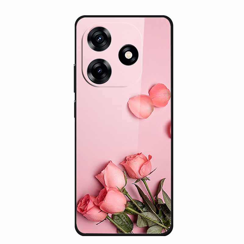 Glass Back Cover For Honor X5c Plus Case Coque Hard Tempered Glass Case For Honor Play 10A X5c Plus Phone Case Cover Soft Bumper