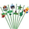 Sports Theme Disposable Straws For Festive Drinking Experience