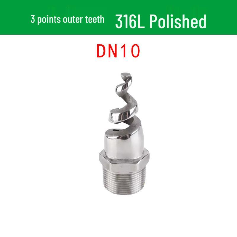 Stainless Steel Anti-Clog Spiral Spray Nozzle for Cooling Tower & Fire Protection
