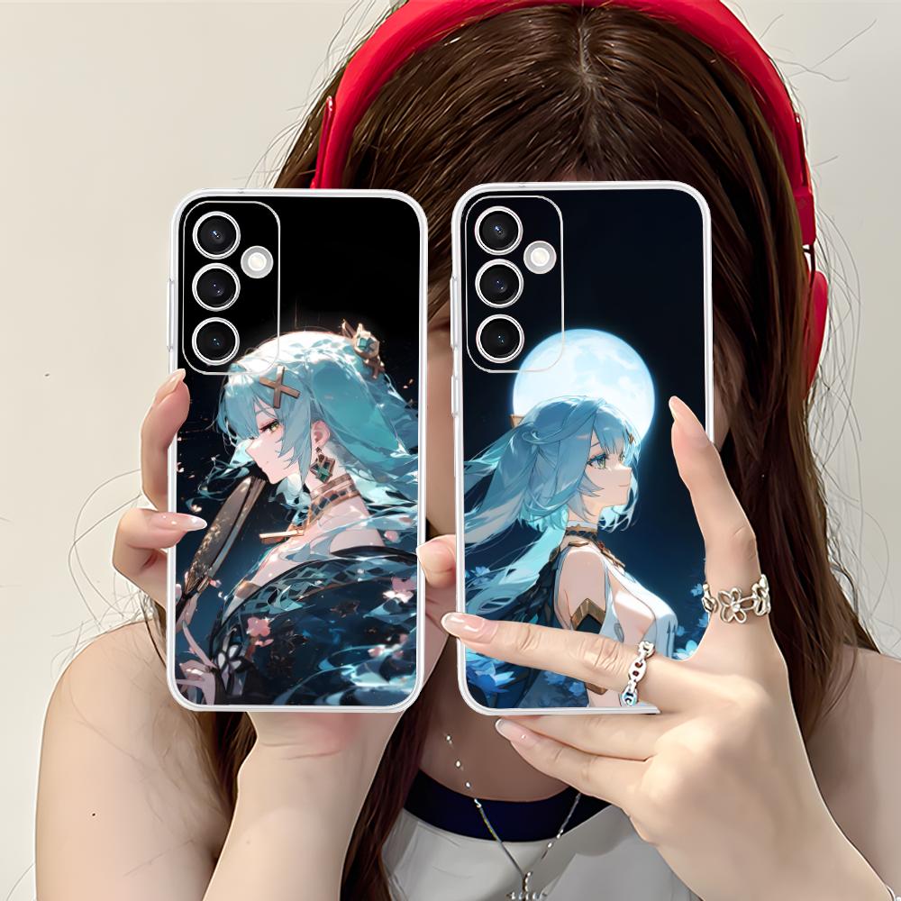 Game GI Faruzan Clear Mobile Phone Case for Samsung Galaxy S25 S24 S23 S22 S21Plus FE Ultra Colorful Cover