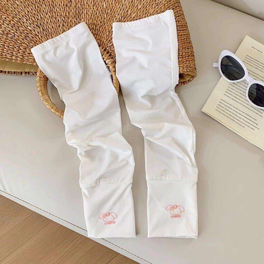 Arm Protection Ice Silk Sunscreen Sleeves Breathable Thin Gloves  Outdoor Driving Riding