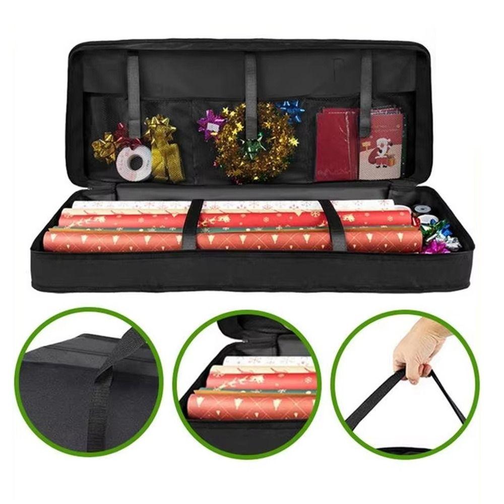 Non-woven Fabric Wrapping Paper Storage Bag Large Capacity Wrapping Paper Organizer Gift Packaging