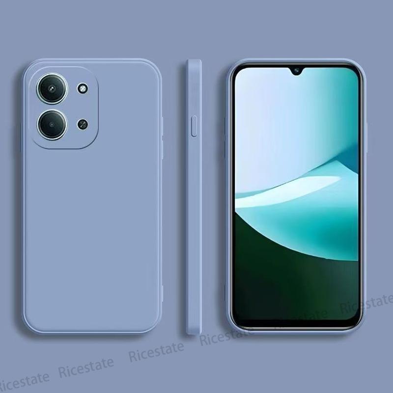 For Xiaomi Redmi 15C 4G 5G Cover Square Liquid Silicone Protective Phone Back Cover Cases For Redmi15c