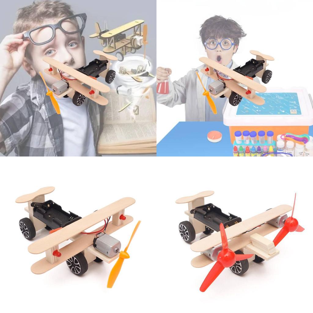 Wooden Diy Gliding Airplane Model For Kids Science Experiment Stem Education