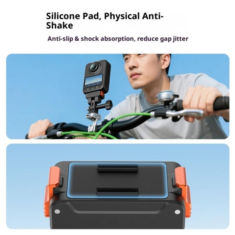 160°Tilt Adjustable Magnetic Quick Release Adapter Mount For Action 5Pro/4/3 Cameras Featuring Double Claw Interfaces