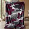 Coperta in Flanella con Stampa Calcio Burnley, Coperta Morbida Calda Leggera per Divano Letto Campeggio