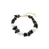Bracelet - LUXENTER - Audan - Black Agate - 18K Yellow Gold Finish - For Women