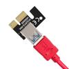 1pcs PCIE Riser 1X to 16X Graphics Extension for GPU Mining Powered Riser Adapter Card, 60cm USB 3.0 Cable VER009S
