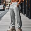 Men's Casual Pants 2 Stripes Sweatpants Casual Versatile Loose Drawstring Pants
