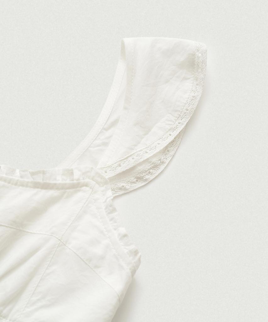 Deobanes Rosalié Lace Smocked Blouse_White