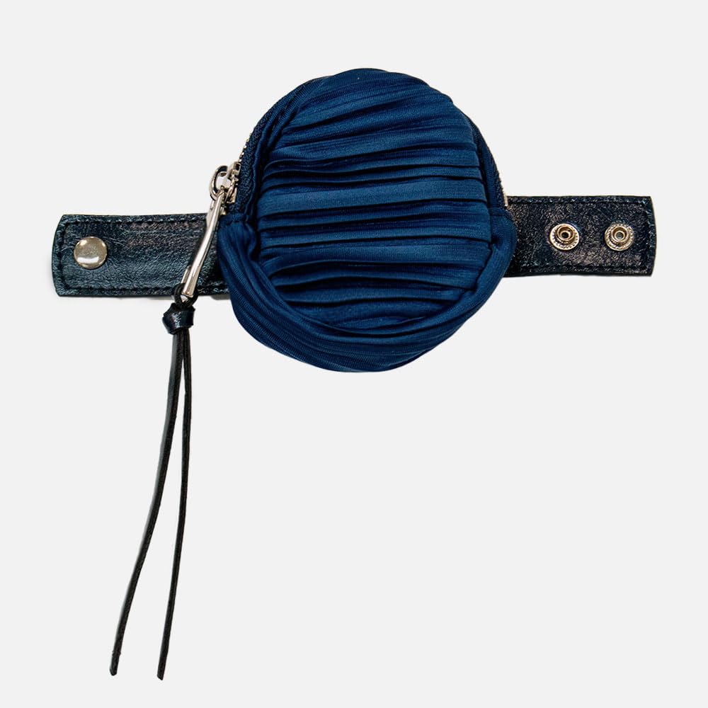 BLUEORB Mini Hobo Bag, Handbag, Mini Tote, Pleated Bag, Women's, Korean Fashion (Evening Blue)