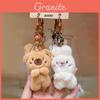 Set di Portachiavi Peluche Animali Coniglio Orso Con Pelliccia Morbida Per Bambini E Collezionisti