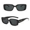 Korean Fashoin Retro Meteor Punk Sunglasses Y2K Women UV400 Sun Shade Rectangular Glasses Simple Design Trendy Eyewear
