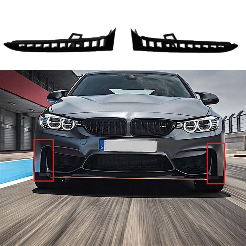 Powerful 1Pair Front Bumper Lower Grille Cover Trim For BMW F80 F82 M3 12-18 51118056599 51118056600 Air Inlet Grill Moulding
