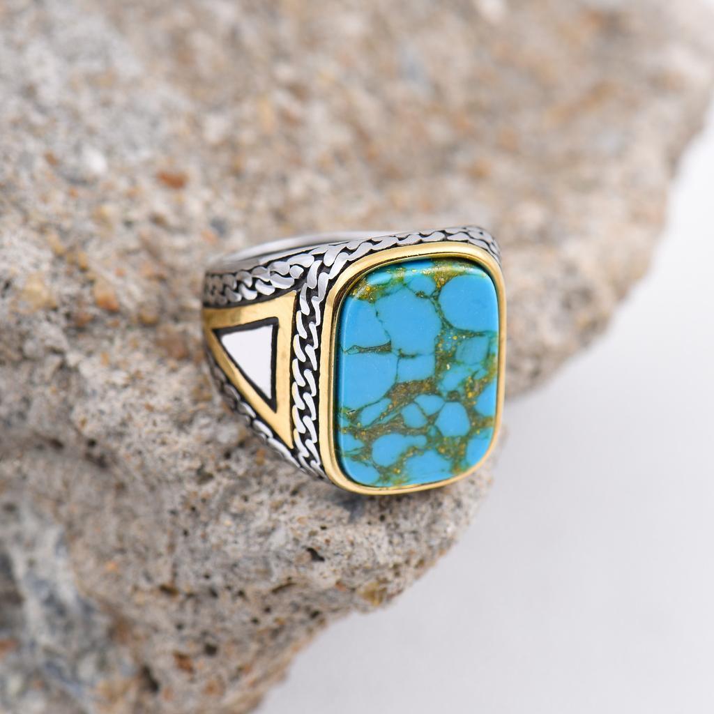 R3427 Men's High Quality 316L Stainless Steel Variety Onyx Rings  Trend Jewelry