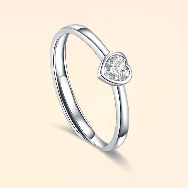 

Кольцо для пар Yongjie Tongxin из стерлингового серебра S925 с надписью «Люблю тебя» opening adjustable