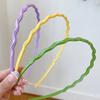 Thin Headband Non Slip Candygirl HeadBands for Girl Wavy HeadBand for Kid Candy Color Headband Plastic Hair Hoop