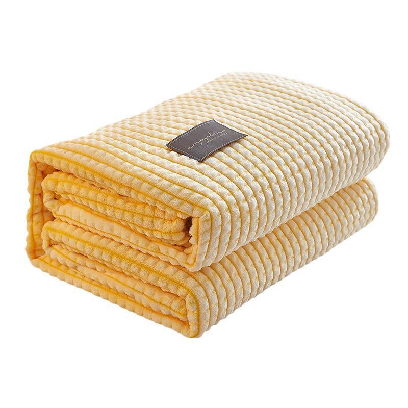 Korallfleece Kontors- och Soff-Tupplursfilt för Sommar och Luftkonditionering