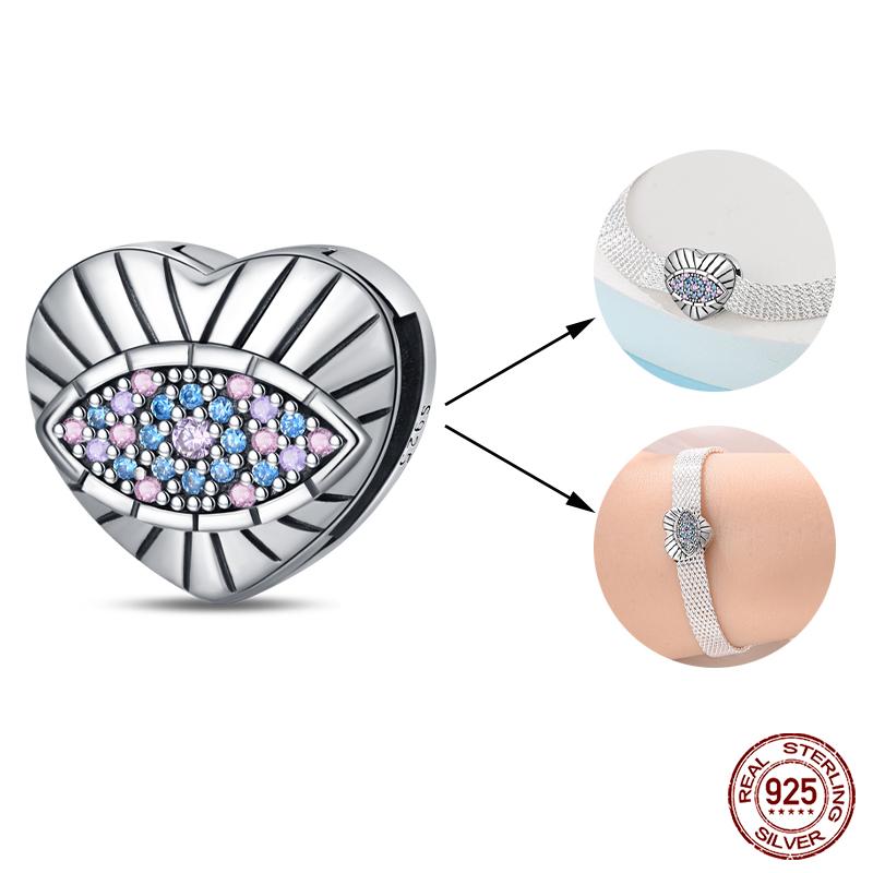 925 Silver Double Lucky Clover Guardian Lotus Flat Beads Fit Qikaola 925 Bracelets Fine DIY Jewelry For Women