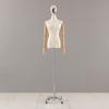 Korean Style Electroplated Female Torso Mannequin for Clothing Display