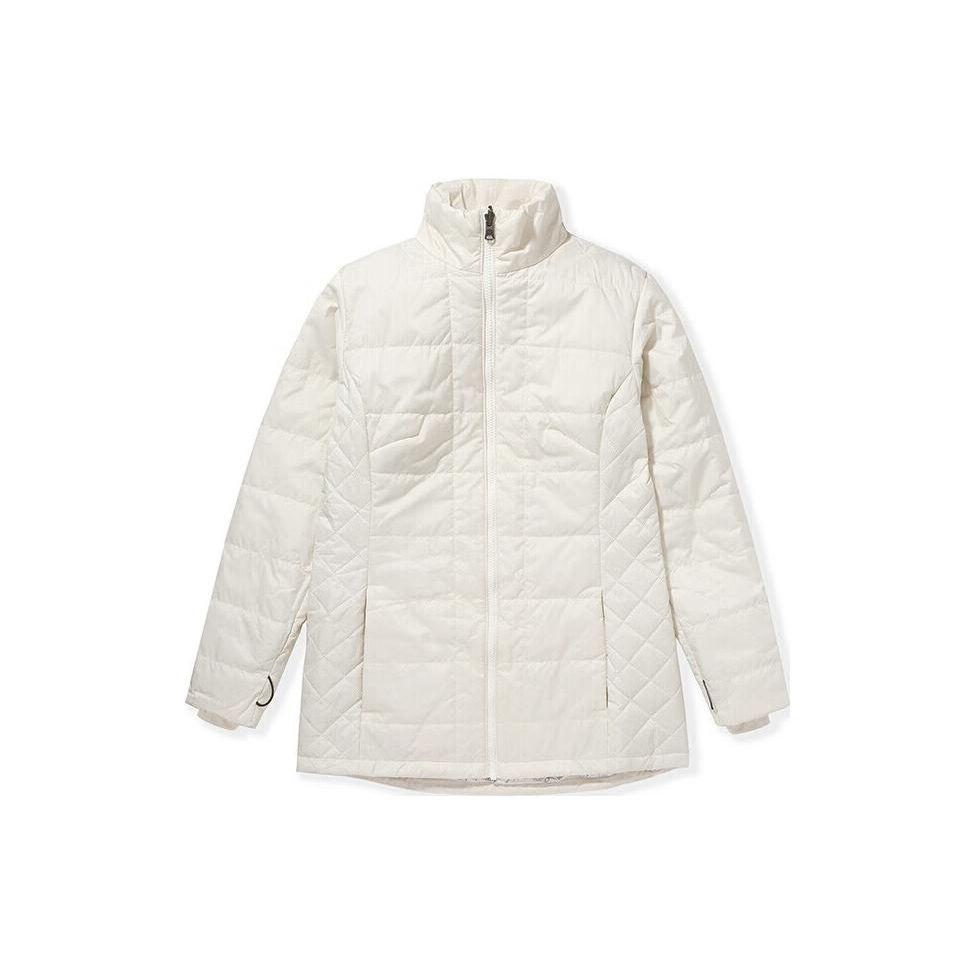 Columbia Omni-Heat Solid Waterproof Hooded Three-In-One Detachable Cotton Liner Breathable Lightweight Jacket Women Jackets White WR0004-191