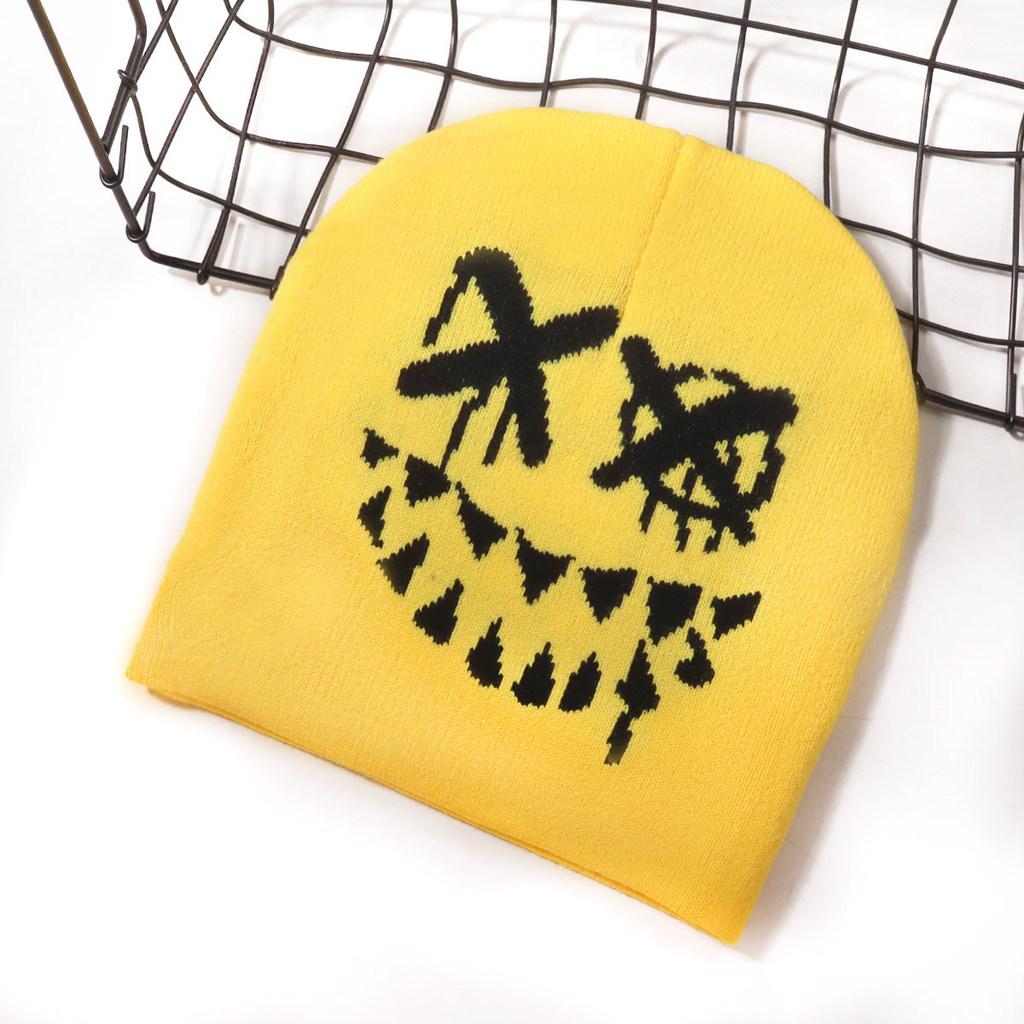 Halloween Kürbis Totenkopf Strickmütze Für Streetwear Und Lässige Winterwärme