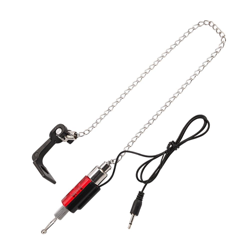 Fish Bite Alarm LED Illuminated Indicators Chain Hanger Fishing Tool Tackle Accessory Red
