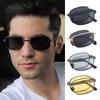 Portable Folding Sunglasses For Men Women Fashion Square Metal Frame Sunglasses Night Vision Eyewear Driving Glasses