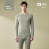 Womens Mens Thermal Underwear Set Natural Cotton Camellia Oil Fleece Lined Long Johns Round Neck High Stretch Winter Base