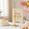 -Supporting Table Stands with Variable Placement and Side Attachment for Party Arrangements