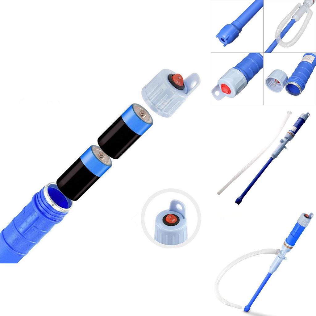 Elektrische Siphonpumpe für Flüssigkeitstransfer in Premiumqualität für Benzin, Öl, Wasser, Aquarien