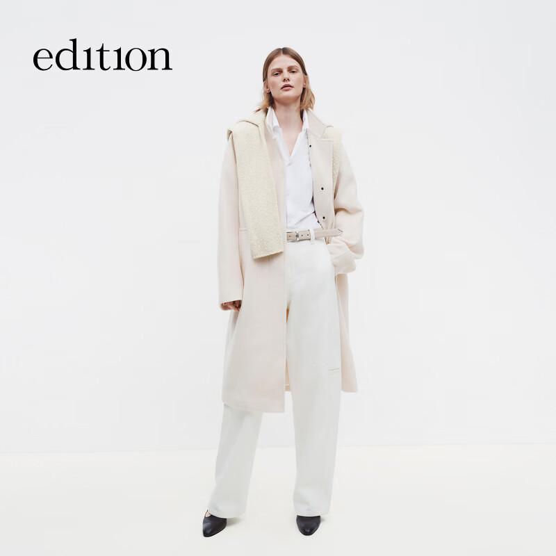 

Edition Women s Wool Blend Double-Sided Long Coat S