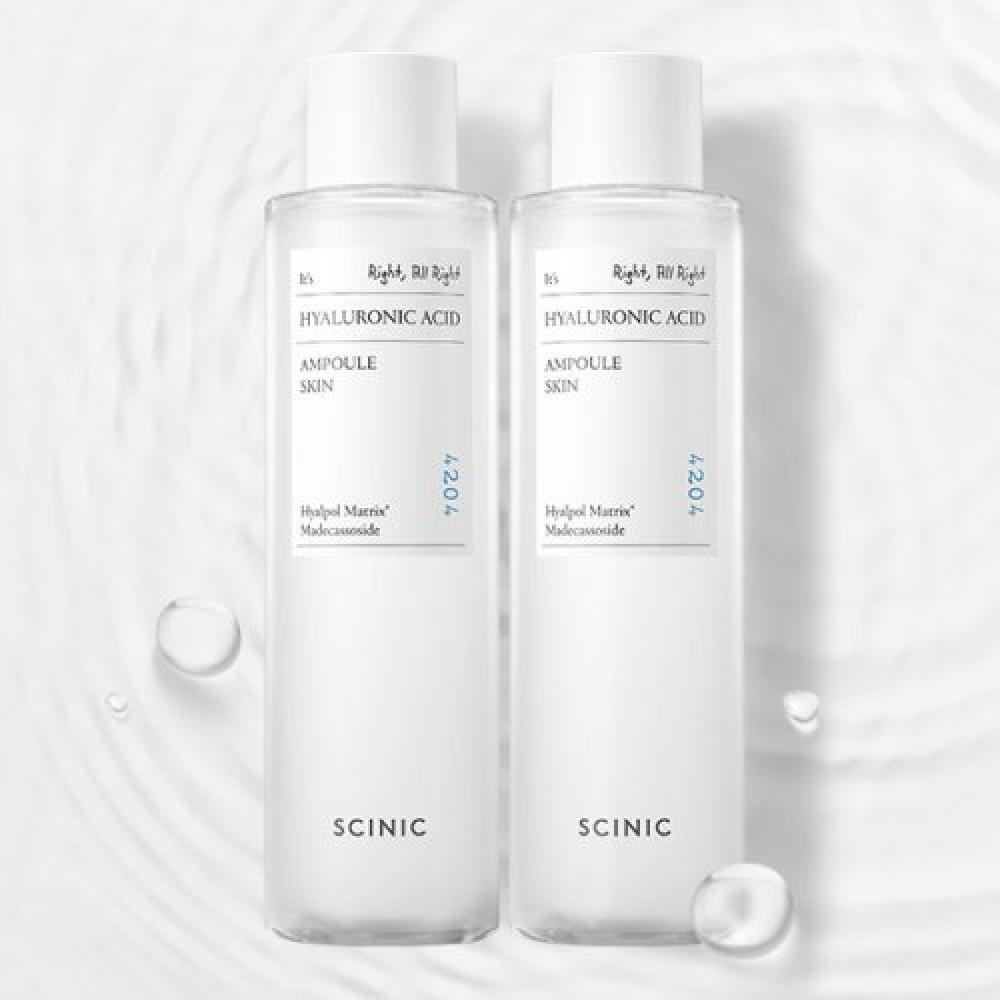 Scinic Ампула с гиалуроновой кислотой Тонер 300 мл 2 шт Hyaluronic acid large dose 1+1 ((C02T0000007031))