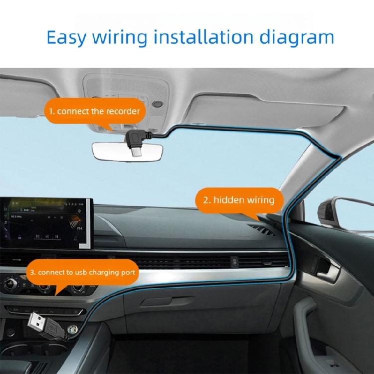 Flexible 11.5ft USB Type C Charging Cord 90 Degree Bend or Straight Connector Design For Monitoring Devices
