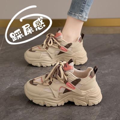 Fashion Sports Shoes for Women 2025 Spring and Summer New Thick Soled Casual Sports Shoes Versatile Trendy Student Travel Shoes