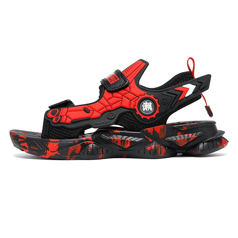 Children's Sandals Summer New Beach Shoes Sports Breathable Velcro Non-slip Casual Medium and Large Children Wholesale