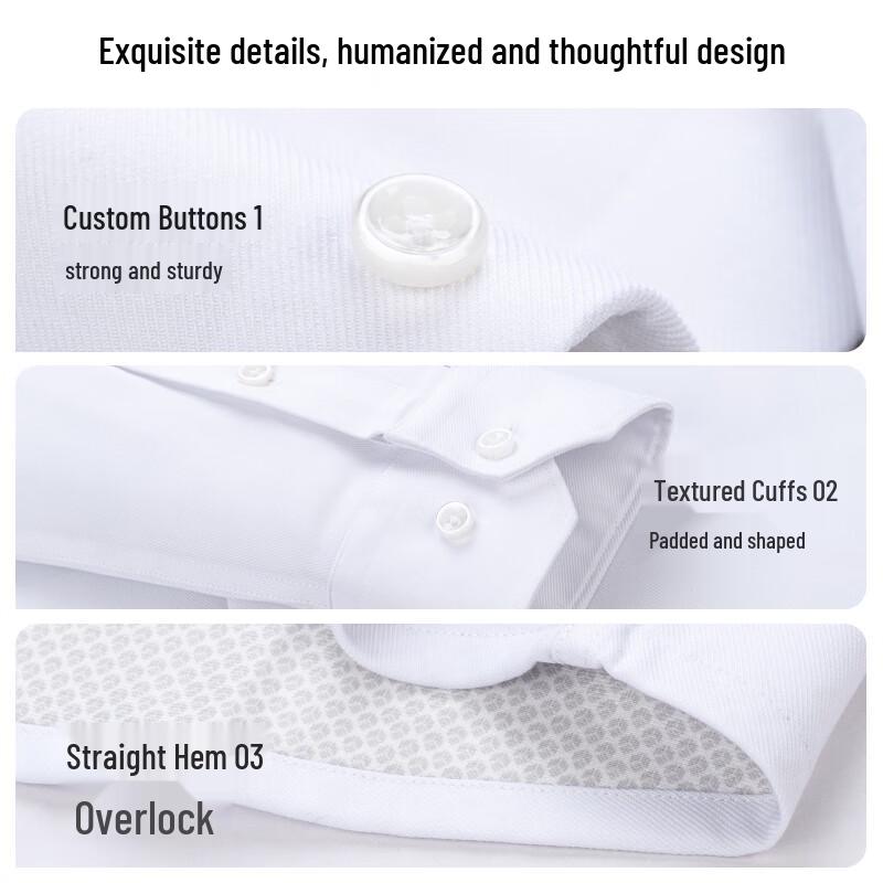 FIRS Men's 100% Wool-Lined Thermal Business Shirt