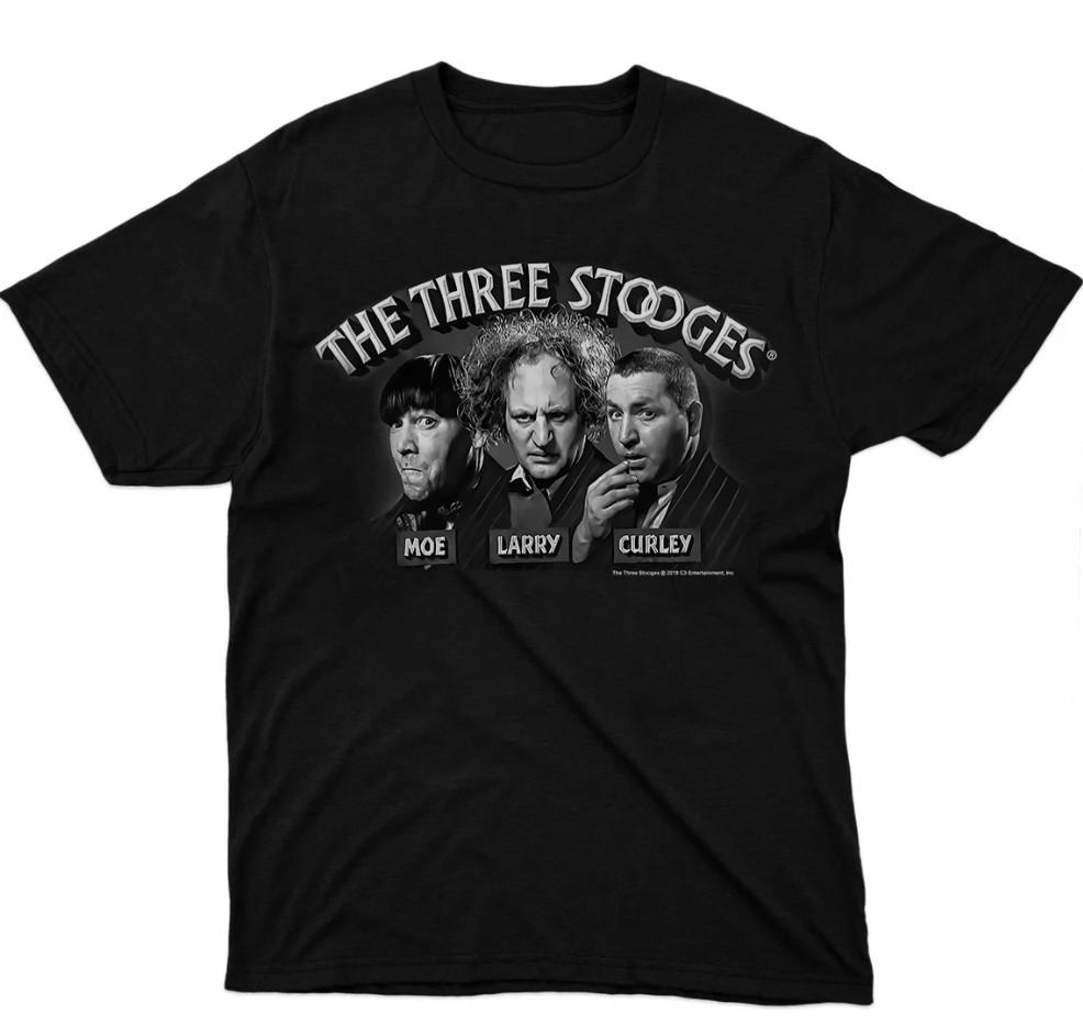 The Three Stooges Opening Credits Funny Vintage T-shirt, Size S-4XL
