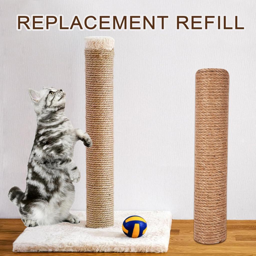 Cat Scratching Post Replacement M10 and M8 Screws with Allen Wrench 4PCS Threaded Bolt and 4PCS Screws