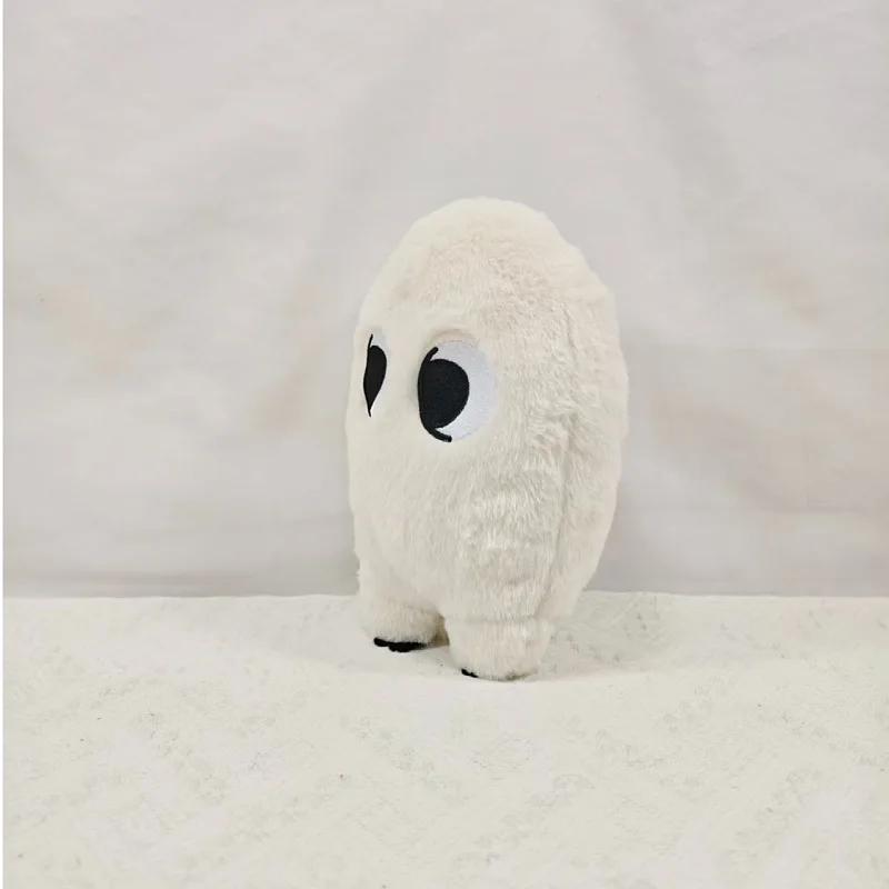 Cute Big Eyes White Plush Doll Soft Fluffy Anime Stuffed Animal Kawaii Birthday Gift For Fans Collection