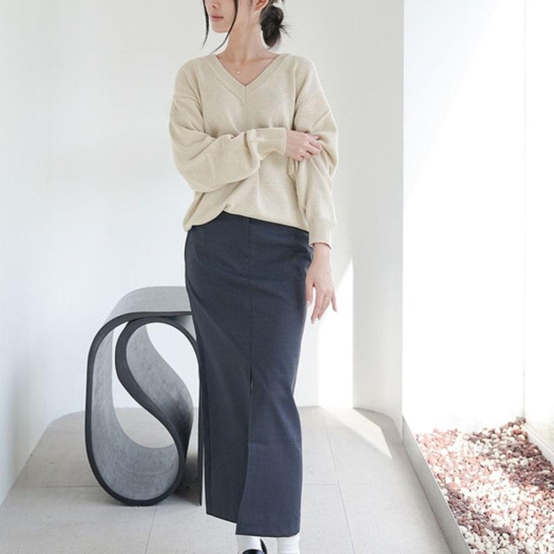 modernlike 14k gold-filled silver C open pearl earrings