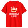 03 28 2026 No Kings Day Vintage Funny Mens T Shirts Leisure Tee Shirt Short Sleeve Crewneck TShirt Cotton New Arrival Clothing