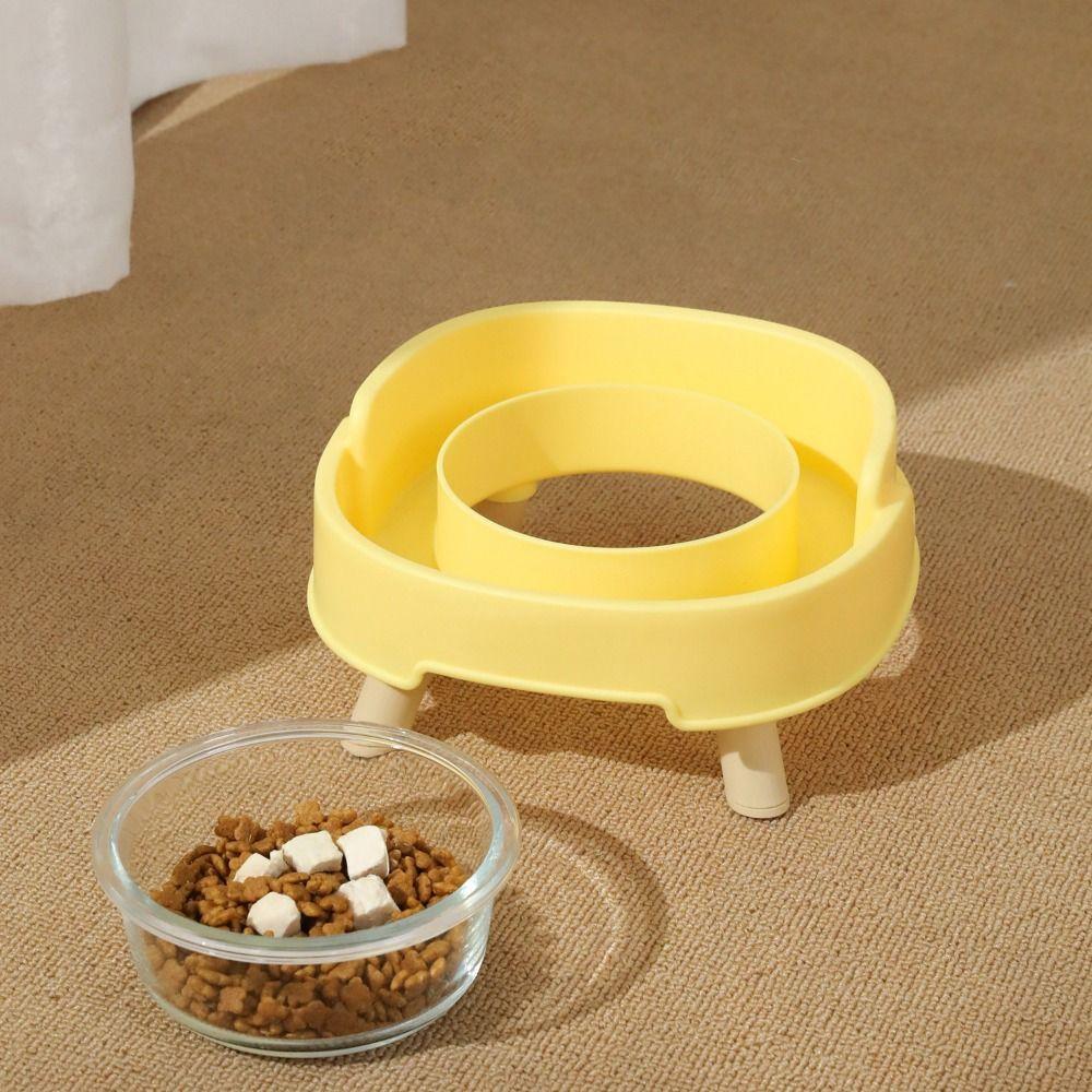 Plastic Pet Dog Cat Bowl Protect Cervical Vertebra Cat Food Bowl Pet Four Legged Bowl  for Dogs