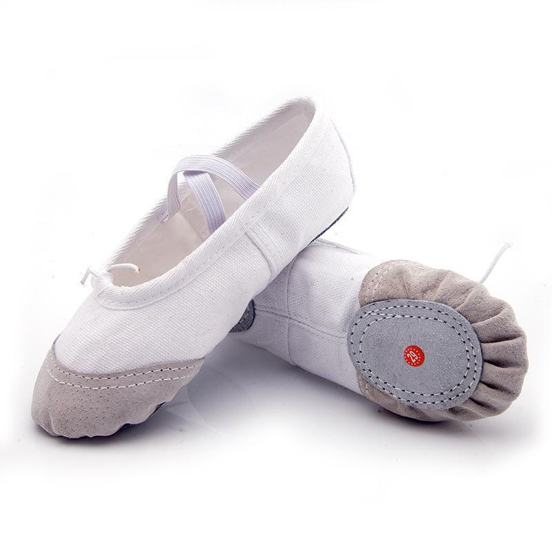 Adult & Child Leather Dance Shoes: Soft-Soled Ballet & Yoga Shoes for Men, Women, and Children.