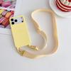 Crossbody Lanyard Phone Case For Samsung S25 Ultra S24 FE S23 S22 A16 A55 A35 iPhone 16 Pro Max 15 14 13 12 11 Shockproof TPU Solid Color Soft Cover