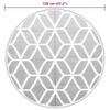 VidaXL Outdoor Rug Grey Ø120 Cm PP, Garden Rug, Floor Mat, Floor Carpet, Rug, Patio Rug, Carpet 368466