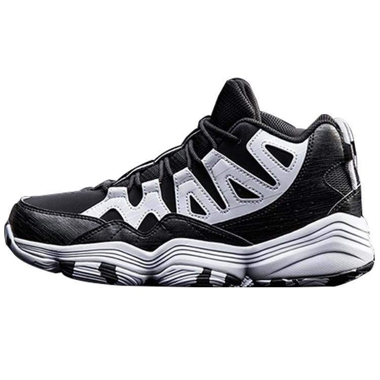

New Anta Cushioning, Slip Resistant, Abrasion Resistant Coverage Mid Top Basketball Shoes Men s Black White 11741260-3 40