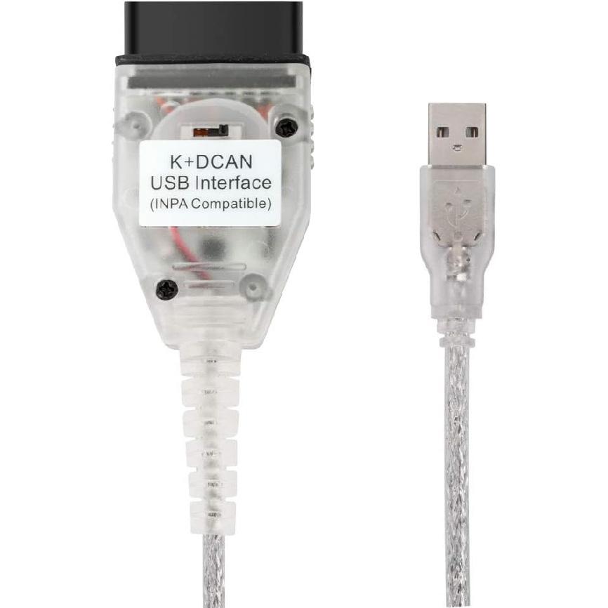 Taotao K+CAN Cable With Switch FT232RL K+D CAN USB Interface Cable Car Ediabas K+ Dcan USB OBD2 OBDii Diagnostic Scanner For BMW Work With NCS Expert