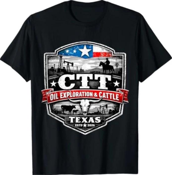 CTT Oil Exploration Cattle Badge MTEX Landman Series T-Shirt M